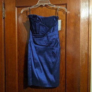 Jessica McClintock indigo cocktail dress NWT